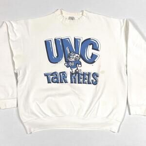 Vintage UNC Tar Heels North Carolina Sweatshirt Sz XL DISTRESSED Stains